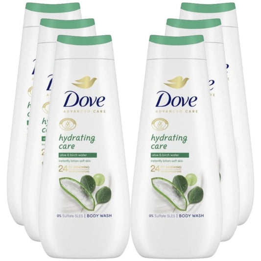 Dove Advanced Care Hydrating Care Body Wash Multipack 6 x 400ml