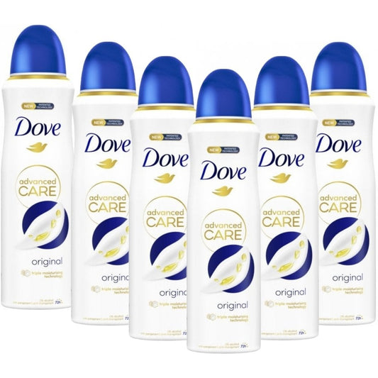 Dove Advanced Care Original Anti-Perspirant Deodorant Spray Multipack 6 x 200ml