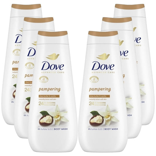 Dove Advanced Care Pampering Body Wash Multipack 6 x 400ml