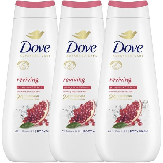 Dove Advanced Care Reviving Body Wash Trio 3 x 400ml