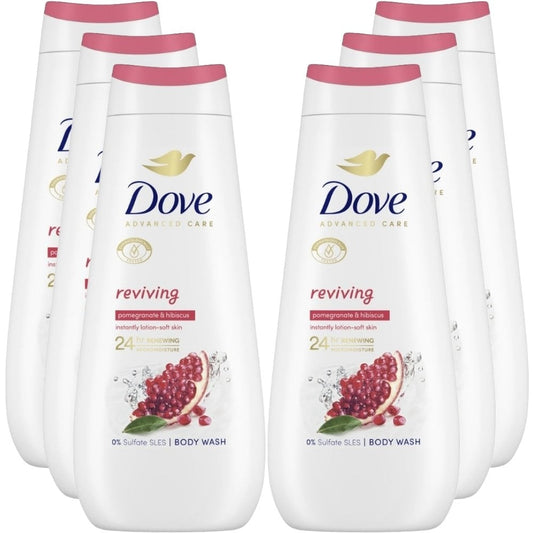 Dove Advanced Care Reviving Body Wash Multipack 6 x 400ml