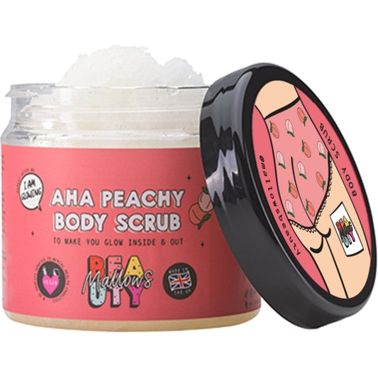 Mallows Beauty AHA Peachy Body Scrub 200g