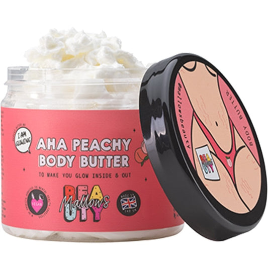 Mallows Beauty AHA Peachy Shea Body Butter 180g