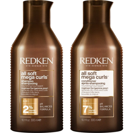 Redken All Soft Mega Curls Hydrating Shampoo & Conditioner Twin 2 x 300ml