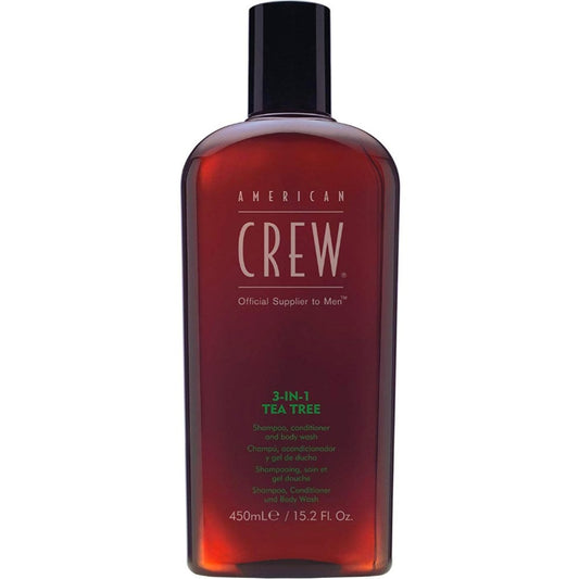 American Crew 3 In 1 Tea Tree Shampoo, Conditioner & Body Wash 450ml