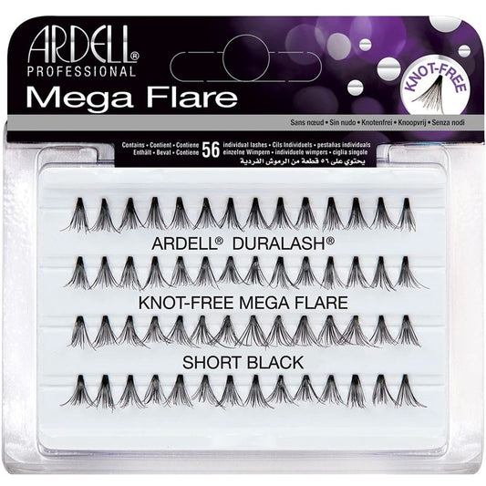 Ardell Professional Duralash Knot-Free Mega Flare Individual Lashes Short Black