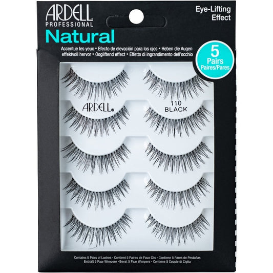 Ardell Professional Multipack Naturals Strip Lashes 110 Black 5 Pairs