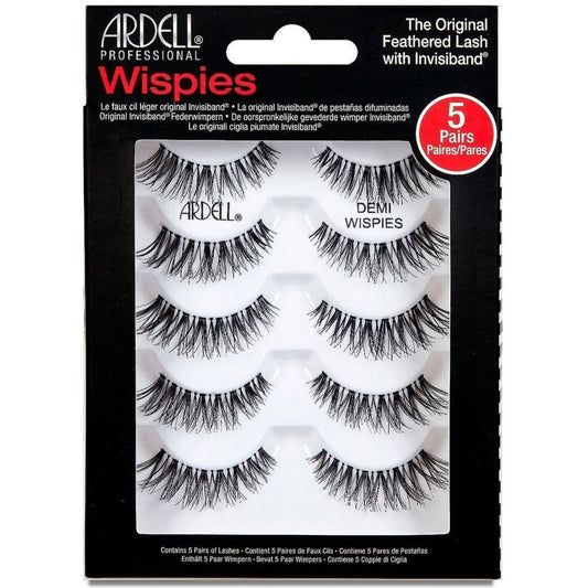 Ardell Professional Multipack Naturals Strip Lashes Demi Wispies Black 5 Pairs