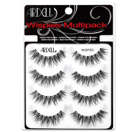 Ardell Professional Multipack Naturals Strip Lashes Wispies Black 4 Pairs