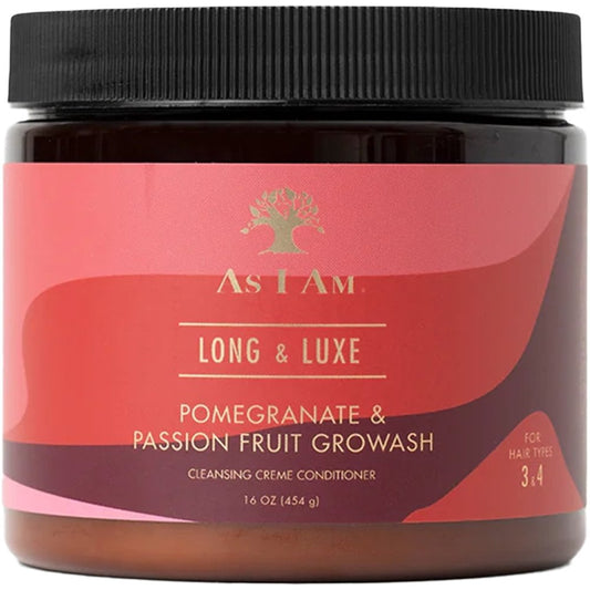 As I Am Long & Luxe GroWash Cleansing Creme Conditioner 454g