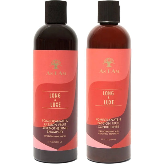 As I Am Long & Luxe Strengthening Shampoo & Conditioner 2 x 355ml