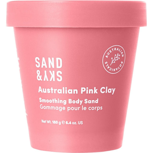 Sand & Sky Australian Pink Clay Smoothing Body Sand 180g