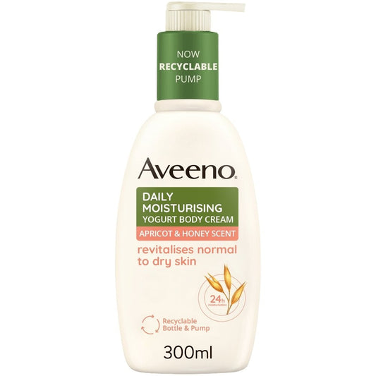 Aveeno Daily Moisturising Yogurt Body Wash Apricot & Honey 300ml