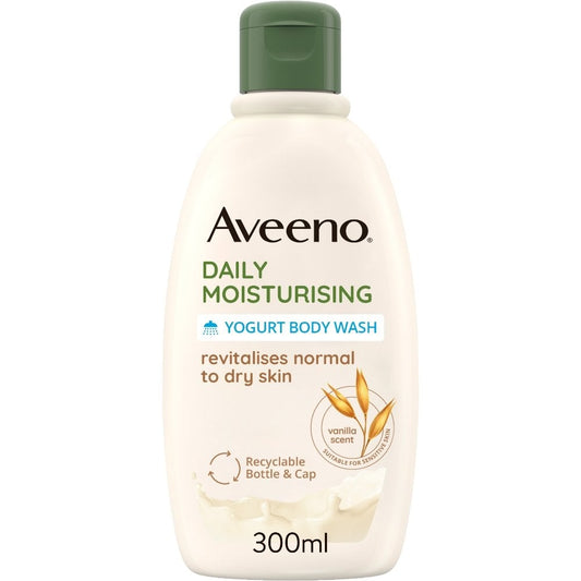 Aveeno Daily Moisturising Yogurt Body Wash Vanilla & Oat 300ml