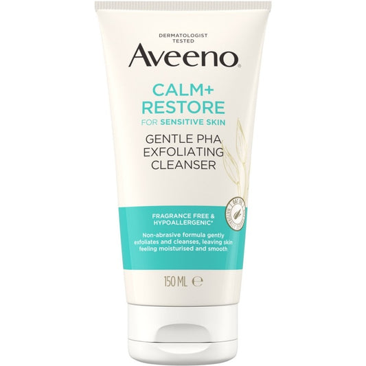 Aveeno Face Calm+ Restore Gentle PHA Exfoliating Cleanser 150ml