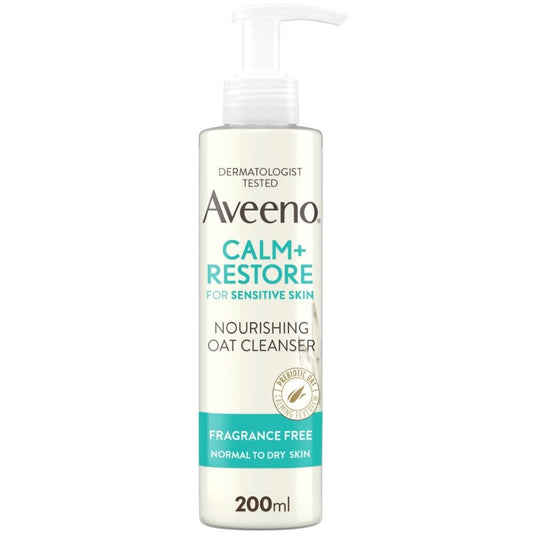 Aveeno Face Calm+ Restore Nourishing Oat Cleanser 200ml