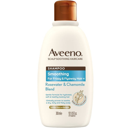 Aveeno Smoothing+ Rose Water & Chamomile Blend Shampoo 300ml