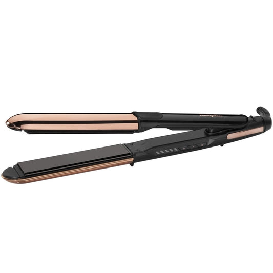 BaByliss Titanium Brilliance Straight & Curl Hair Straightener Rose Gold 2481U