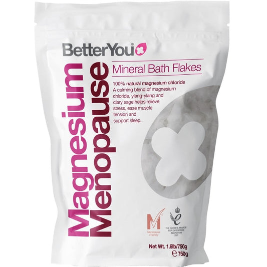 BetterYou Magnesium Menopause Mineral Bath Flakes 750g