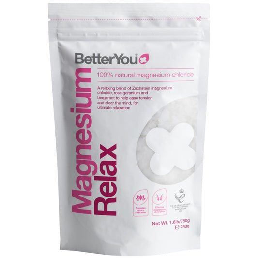 BetterYou Magnesium Relax Mineral Bath Flakes 750g