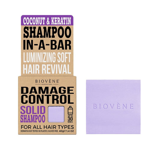 Biovene Damage Control Solid Shampoo Coconut & Keratin 40g