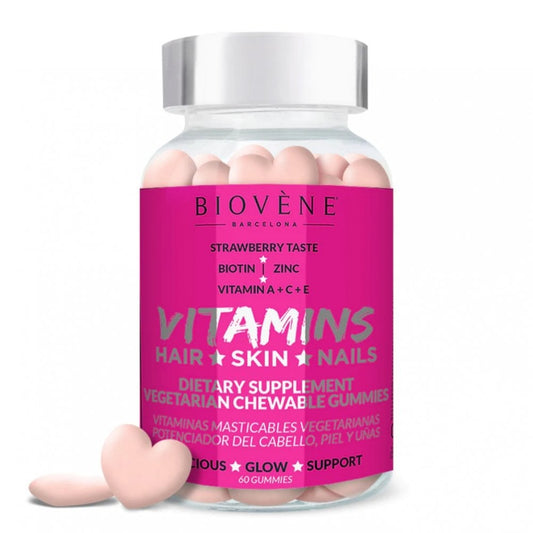 Biovene Hair Skin & Nails Vitamins 60 Gummies