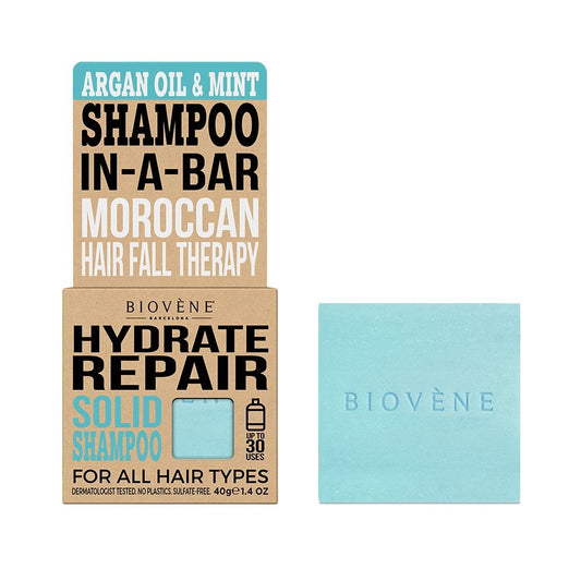 Biovene Hydrate Repair Solid Shampoo Argan Oil & Mint 40g