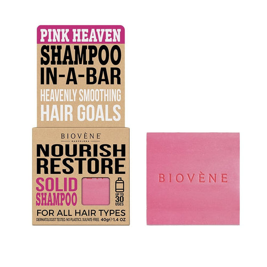 Biovene Nourish Restore Solid Shampoo Pink Heaven 40g