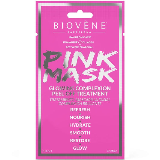 Biovene Pink Mask Glowing Complexion Peel Off Treatment 12.5ml