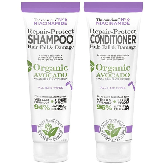 Biovene The Conscious No. 6 Niacinamide Repair-Protect Shampoo & Conditioner Twin 2 x 225ml