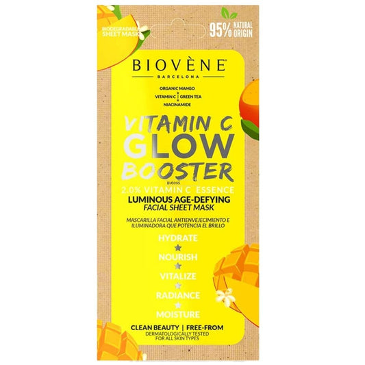 Biovene Vitamin C Glow Booster Sheet Mask 20ml