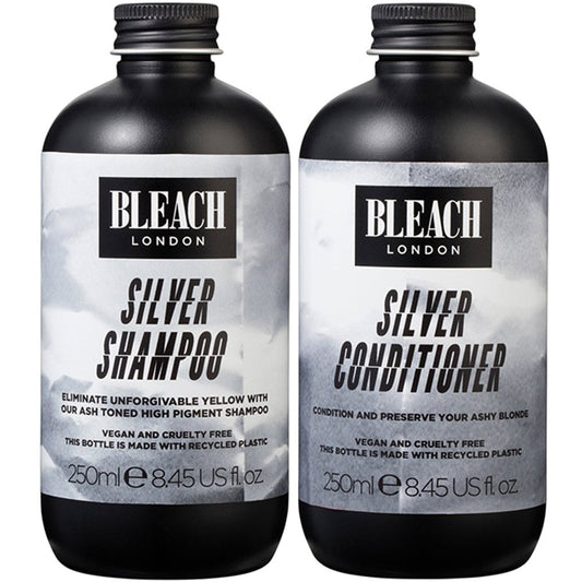 Bleach London Silver Shampoo & Conditioner Twin 2 x 250ml