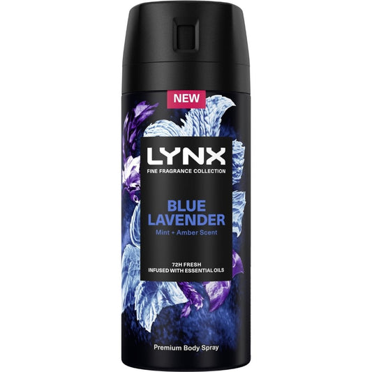 Lynx Blue Lavender Mint & Amber Premium Deodorant Body Spray 150ml