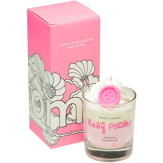 Bomb Cosmetics Baby Powder Piped Candle