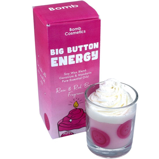 Bomb Cosmetics Big Button Energy Piped Candle