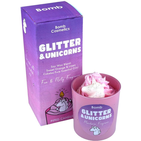 Bomb Cosmetics Glitter & Unicorns Piped Candle