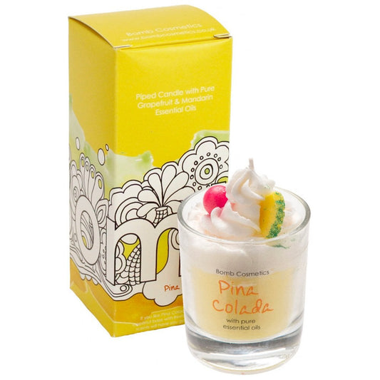 Bomb Cosmetics Pina Colada Piped Candle