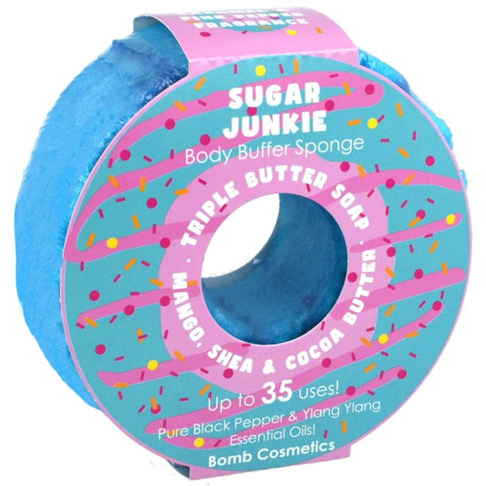 Bomb Cosmetics Sugar Junkie Donut Buffer Soap Sponge