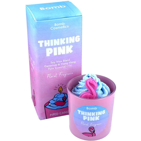 Bomb Cosmetics Thinking Pink Piped Candle