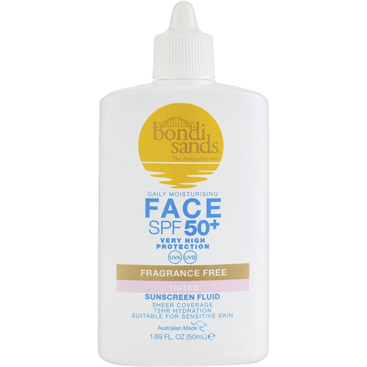 Bondi Sands Fragrance Free Hydrating Tinted Face Fluid SPF50+ 50ml