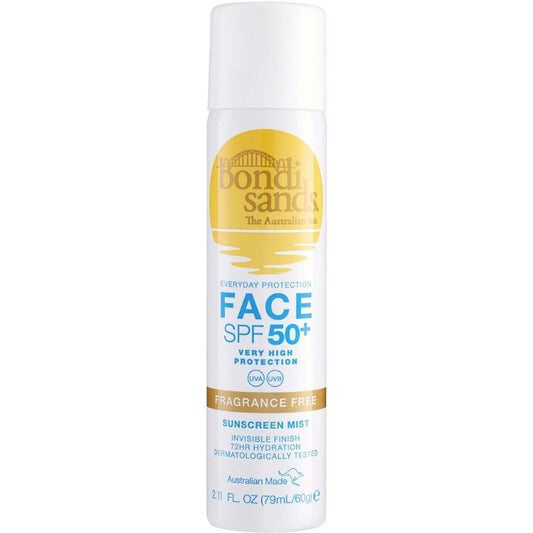 Bondi Sands Fragrance Free Sunscreen Face Mist SPF50+ 60ml