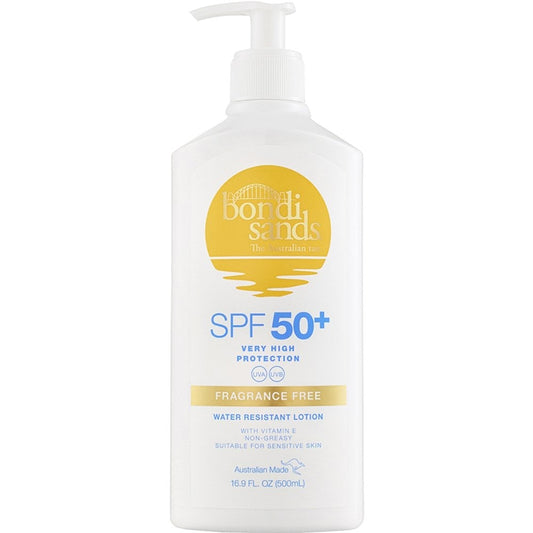 Bondi Sands Fragrance Free Sunscreen Lotion Pump SPF50+ 500ml