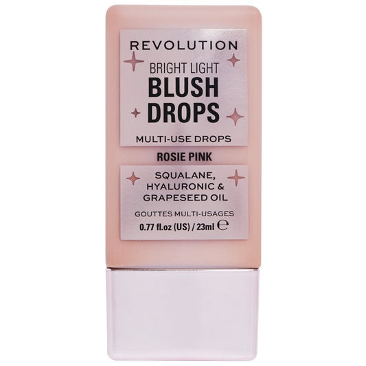 Makeup Revolution Bright Light Multi-Use Blush Drops Rosie Pink 23ml