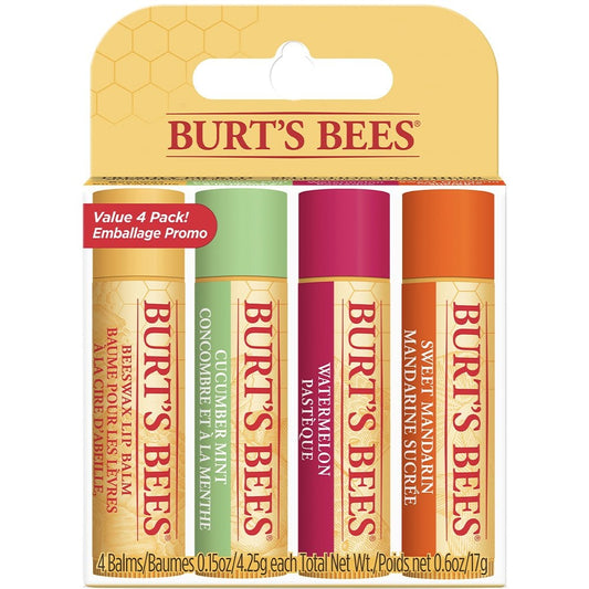 Burt's Bees Lip Balm Freshly Picked 4 Pack