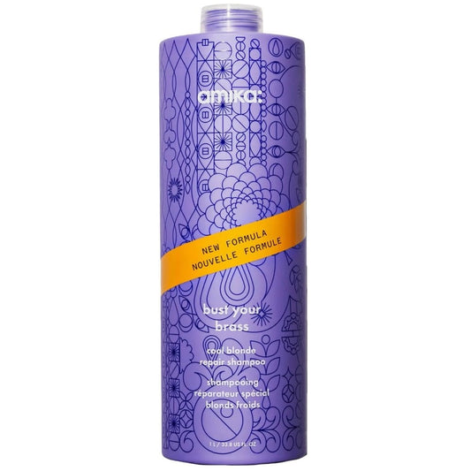 Amika Bust Your Brass Cool Blonde Repair Shampoo 1000ml