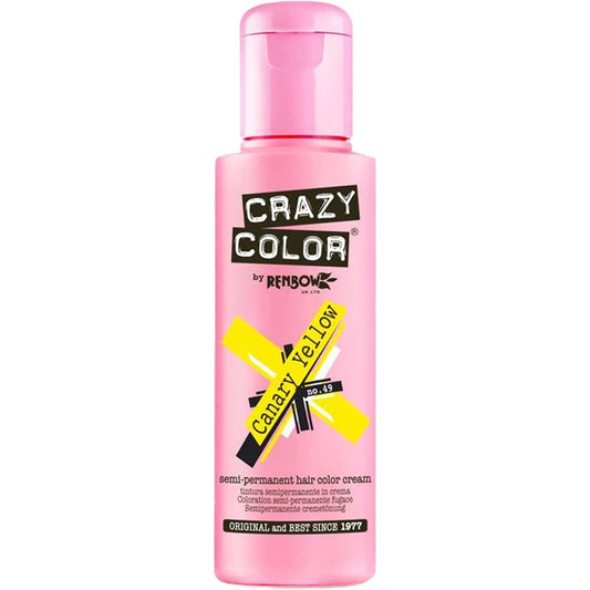 Crazy Colour Canary Yellow Hair Dye 100ml