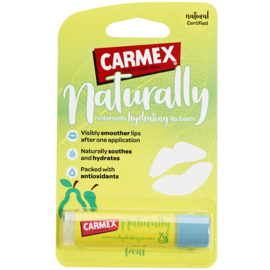 Carmex Naturally Intensely Hydrating Lip Balm Stick Pear 4.25g