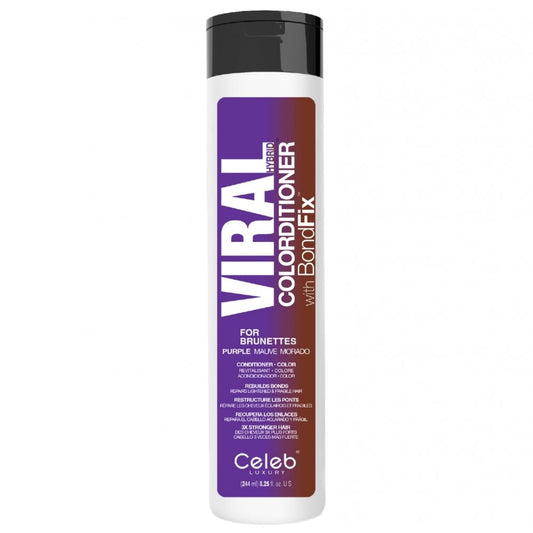 Celeb Luxury Viral Purple Brunette Colourditioner with Bond Fix 244ml