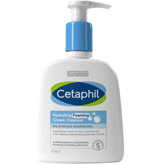 Cetaphil Hydrating Foaming Cream Cleanser 473ml