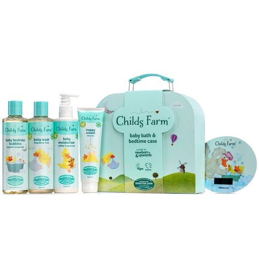 Childs Farm Baby Bath & Bedtime 4-Piece Suitcase Gift Set